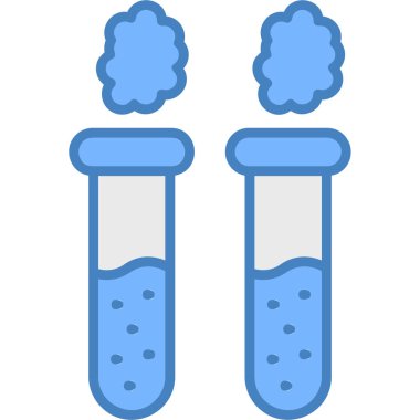 test tüp vektör simgesi