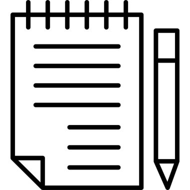 Kalem. Web simgesi basit illüstrasyon