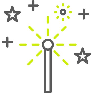 Sihirli değnek vektör simgesi