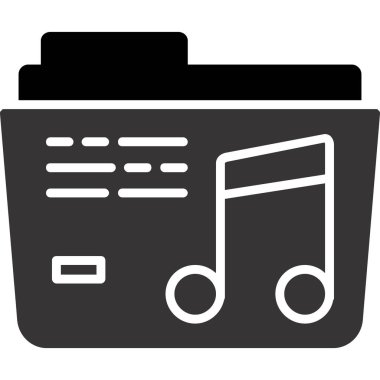 müzik çalar vektör simgesi