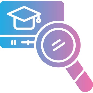 Arama simgesi, vektör illüstrasyonu