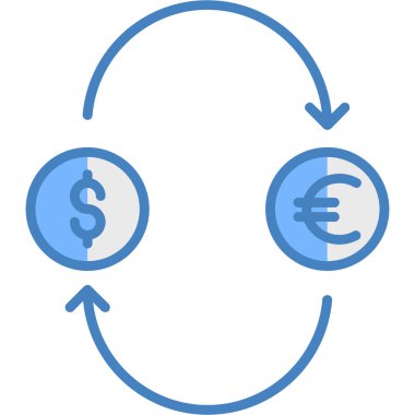 Para için. Web simgesi basit illüstrasyon