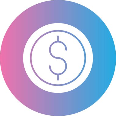 Para simgesinin vektör illüstrasyonu