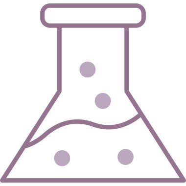 Taslak biçiminde kimya şişesi laboratuvar simgesi