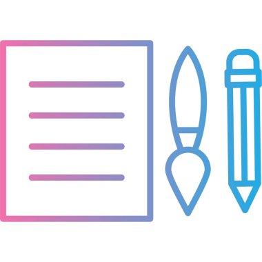 Kalem ve kalem. Web simgesi