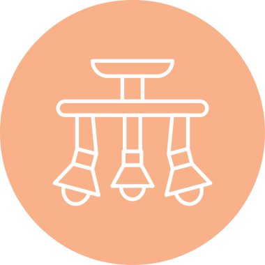 Modern b 'nin vektör illüstrasyonunda yiyecek ikonu yok