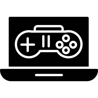 Oyun Konsolu Vektör Simgesi Tasarımı
