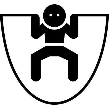 Şövalye. Web simgesi basit illüstrasyon