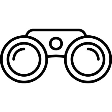 Dürbün simgesi. Beyaz arkaplanda izole edilmiş web tasarımı için ana Dürbün vektör simgesi