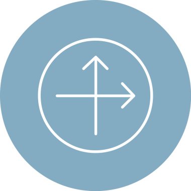 Satır üstü eşsiz ok vektör simgesi