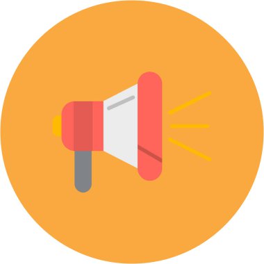 megafon düz vektör ikonu tasarımı