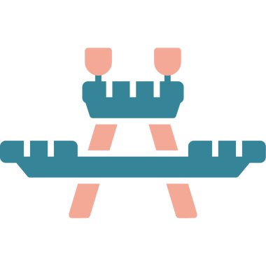 Modern bir binanın vektör çizimi