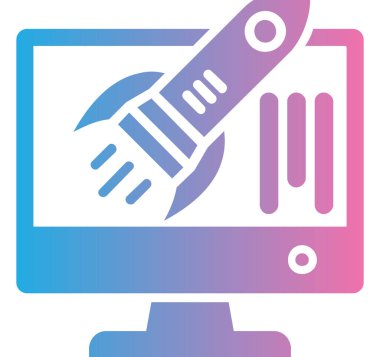 seo modern simgesinin vektör illüstrasyonu