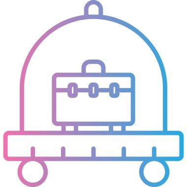 Bir çantanın vektör illüstrasyonu