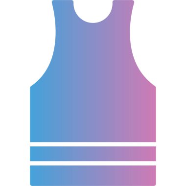 Bir mavi ve mor simgenin vektör illüstrasyonu