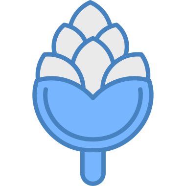 Bir çiçeğin vektör illüstrasyonu