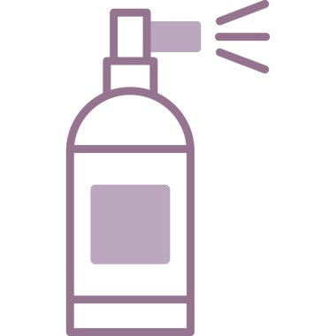 Sprey ikonu. İnce çizgi tarzı tasarım. vektör illüstrasyonu