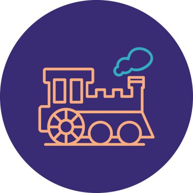 Demiryolu simgesi vektör illüstrasyonu