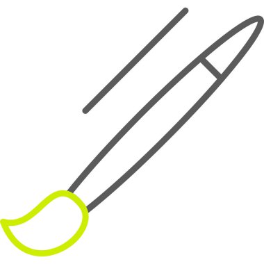 Boya fırça simgesini, anahat stili