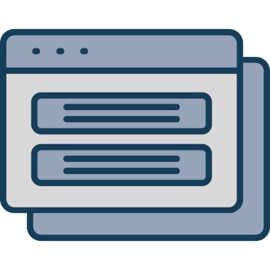 tarayıcı simgesi vektör illüstrasyonu