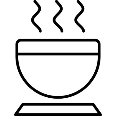 Kase ve mutfak aletleri ikonu. Tencere. vektör illüstrasyonu