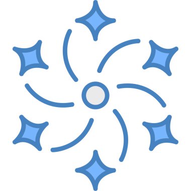 Kar Tanesi simgesi, basit tasarım