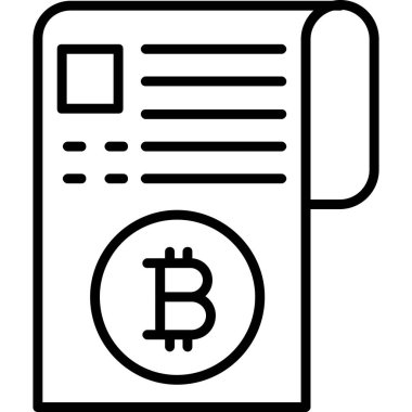 Bitcoin simgesi vektör illüstrasyonu