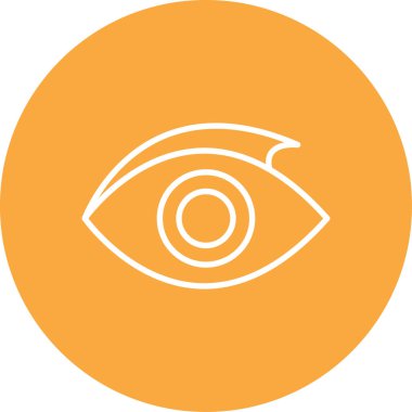 Göz. Web simgesi basit illüstrasyon