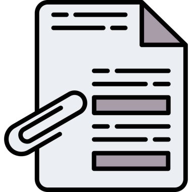 doküman dosya simgesi doldurulmuş özet biçimi