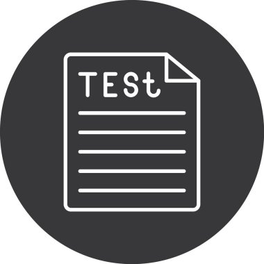 Vektör Test simgesi illüstrasyonu