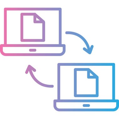 dosya dizini renk simgesi, vektör illüstrasyonu