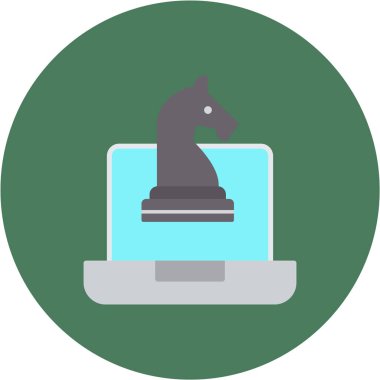 Bilgisayar. Web simgesi basit illüstrasyon