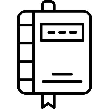 Kitap simgesini, basit tarzı