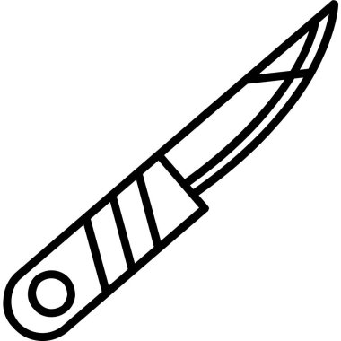 Bıçak. Web simgesi basit illüstrasyon