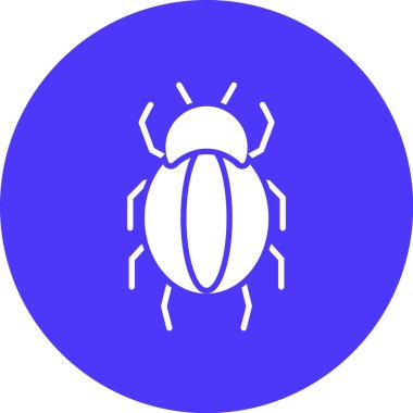 Böcek simgesinin vektör illüstrasyonu