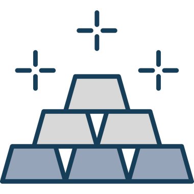 piramit simgesi. İnce çizgi tarzı. vektör izole.