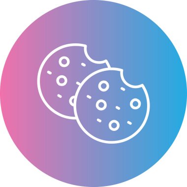 Modern b 'nin vektör illüstrasyonunda yiyecek ikonu yok