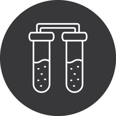 test tübü ikon vektör çizimi