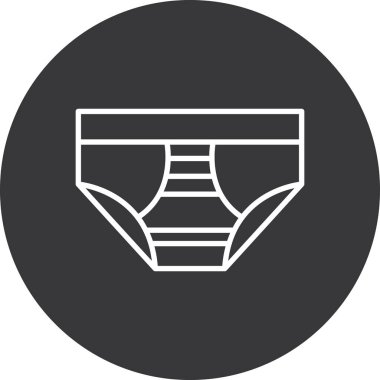 iç çamaşırı vektör çizgisi simgesi. vektör, dış hat simgesi