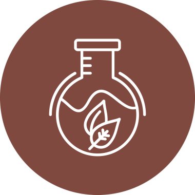 Bitki simgesinin vektör illüstrasyonu