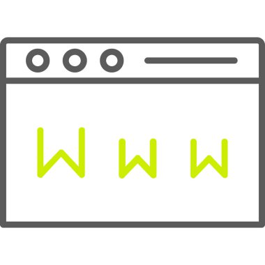 websitesi simgesi vektör illüstrasyonu