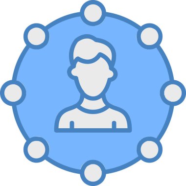 avatar. Web simgesi basit illüstrasyon