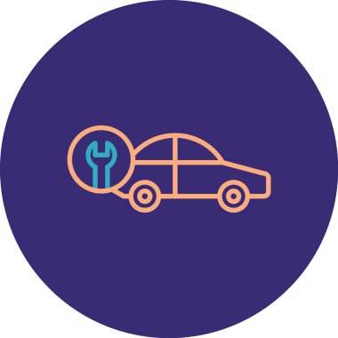 elektrikli araba vektör simgesi modern basit illüstrasyon