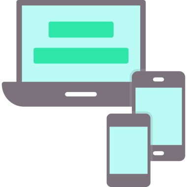 Smartphone Simgesi, vektör illüstrasyonu