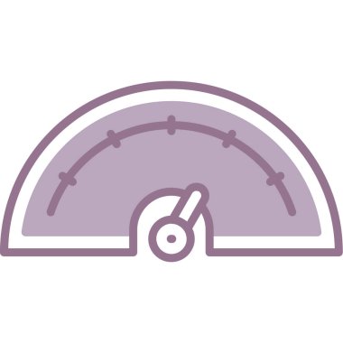 Hız göstergesi renkli vektör simgesi.