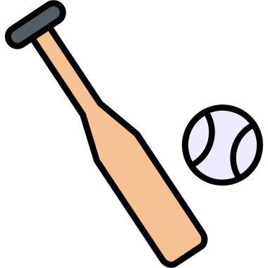 beysbol sopası, beysbol sopası, yarasa simgesi.