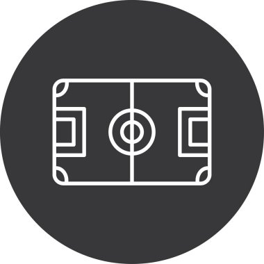 Futbol simgesinin vektör illüstrasyonu