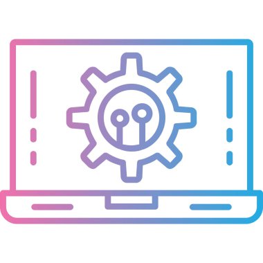 Ayarlar renk vektörü simgesi ayarlanıyor