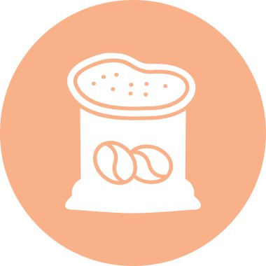 Modern yiyecek simgesinin vektör çizimi