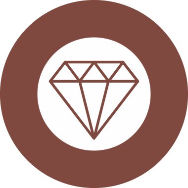 Elmas simgesi vektör illüstrasyonu